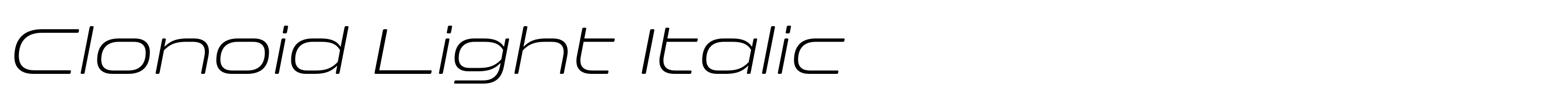 Clonoid Light Italic